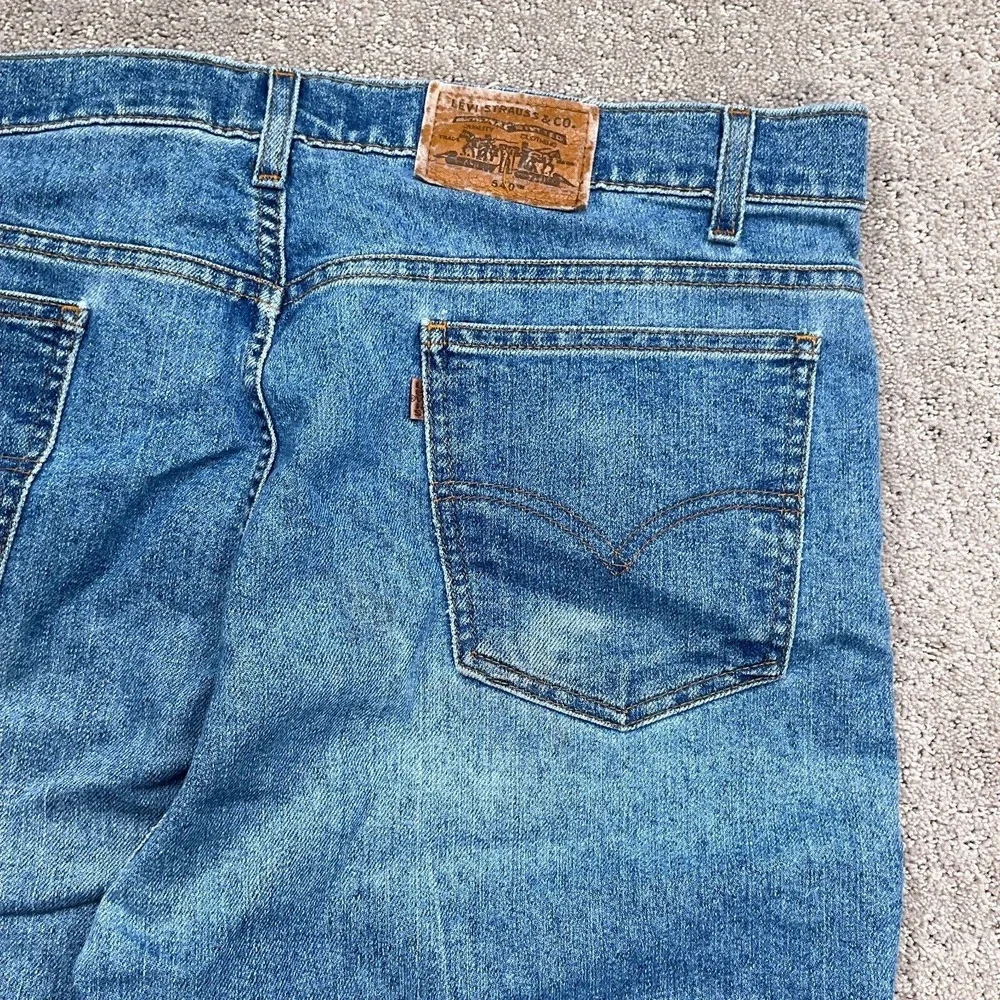Levis 540 Jeans Men‎ 39W 31L Blue Relaxed Fit Brown Tab Denim Pants 90s